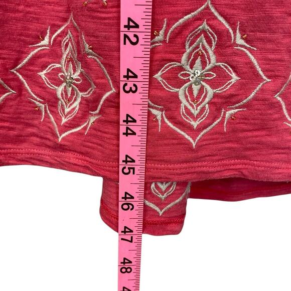 J.Jill Cotton Modal Embellished Tank Midi Dress Size Small Petite Boho Resort - Picture 15 of 15